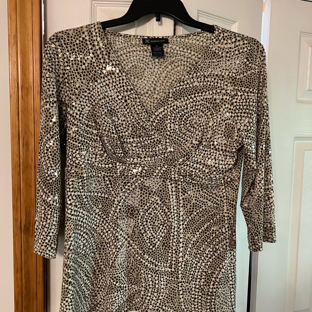 Inc sequined top